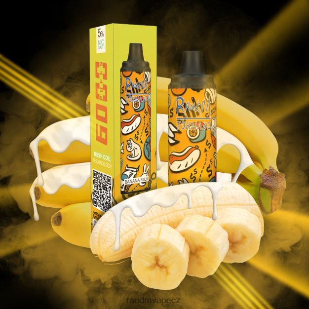 RandM Tornado 6000 vape pod zařízení s ovládáním průtoku vzduchu 1ks banánové mléko RandM tornado cena - 0244R288