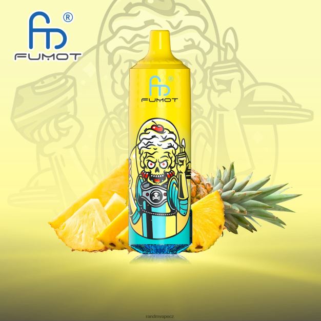 Fumot RandM Tornado 9000 pro vape zařízení s baterií a displejem ejuice verze 1 ananas RandM vape praha - 0244R194