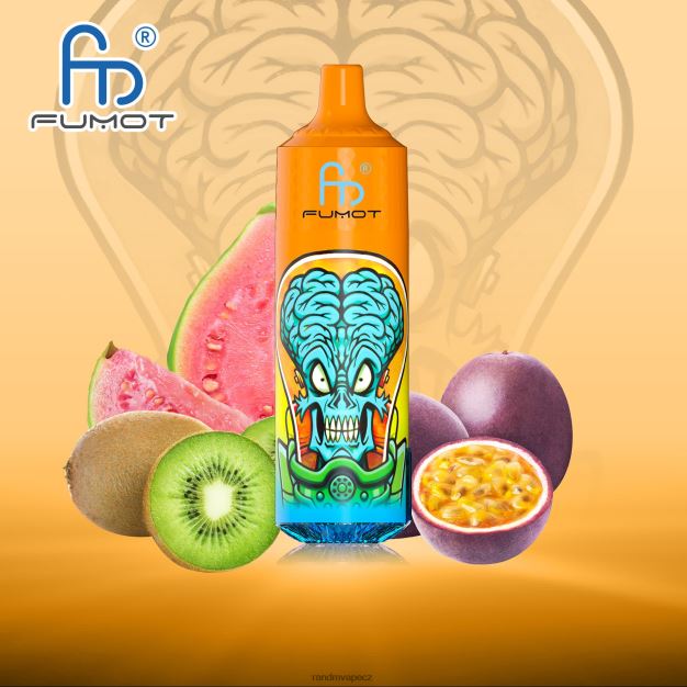 Fumot RandM Tornado 9000 pro vape zařízení s baterií a displejem ejuice verze 1 kiwi mučenka guava RandM vape Czech Republic - 0244R190