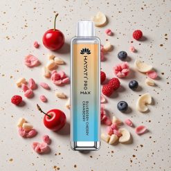 Hayati Pro Max 4000 Puffs Jednorázová Vape Borůvka Višeň Brusinka 1400mAh Baterie 2% 5% Síla Nikotinu