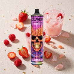 JNR Calavera 11000 Puffs Jahoda Malina Třešeň Led Typ-C nabíjecí port 850 mAh Baterie