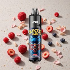 JNR Joker 24000 Puffs Jednorázová Vape Borůvka Malina 2% Nikotinu Viditelná Hladina E-liquidu Typ-C Nabíjení