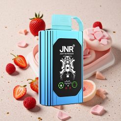 JNR Shisha Hookah Box 20500 Puffs Disposable Jahoda Malina Cukroví HD Displej Dvojité Síťové Cívky & Dvojité Jádro